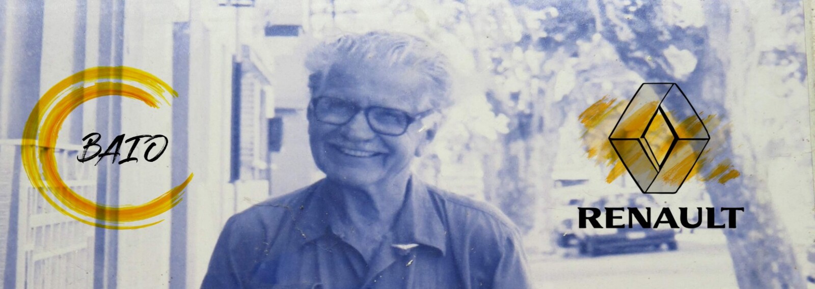 Retrato histórico del fundador de Baio S.R.L., servicio oficial Renault