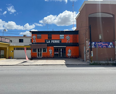 Fachada de la sucursal La Ferre, segundo punto de atención de Bodega Ferretera de Monterrey en Matamoros