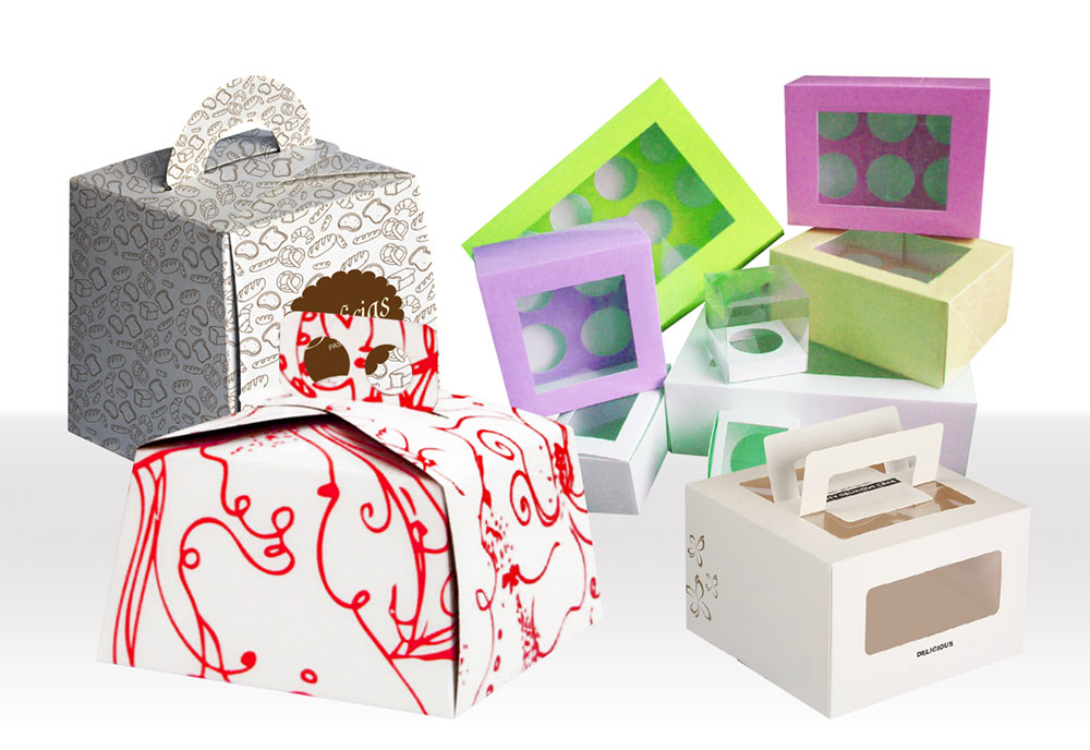 Cajas para repostería con ventana de acetato