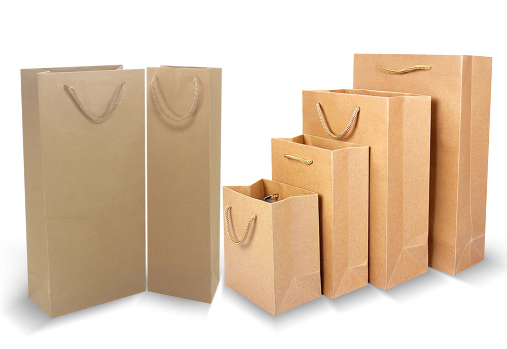 Bolsas de papel kraft en distintos tamaños