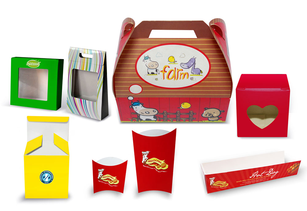 Cajas de cartón personalizadas con diseño infantil y empaques promocionales
