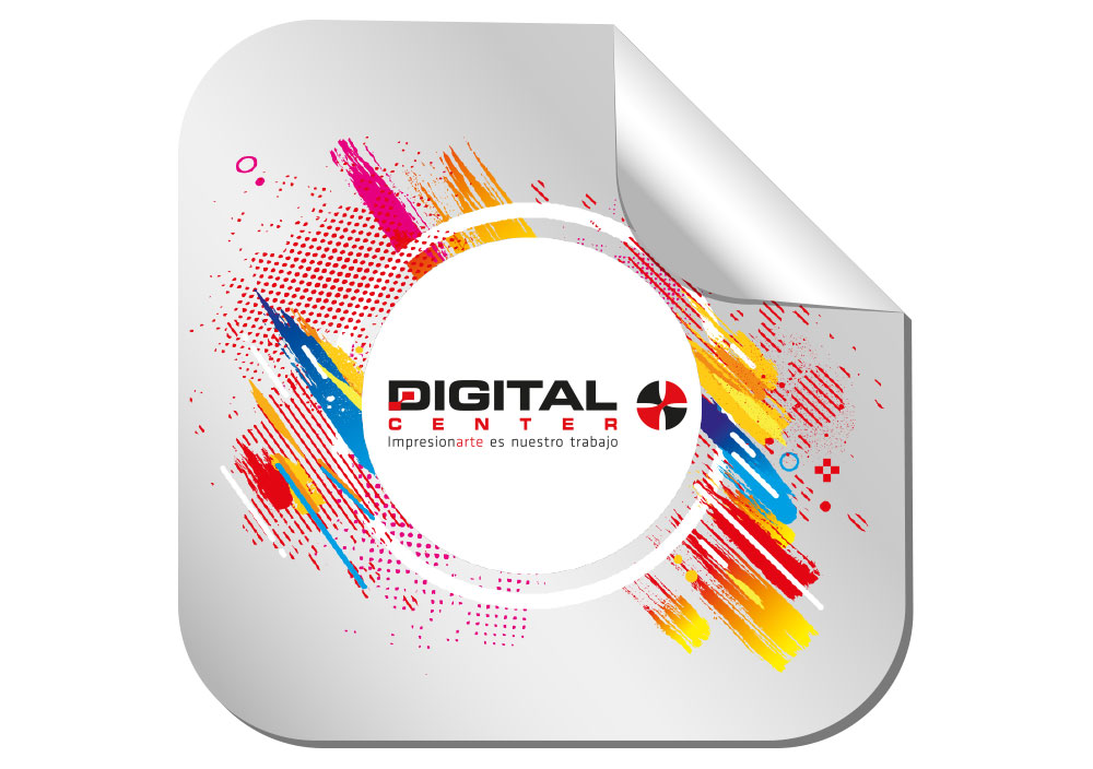 Etiquetas adhesivas personalizadas, ejemplo de packaging de Digital Center