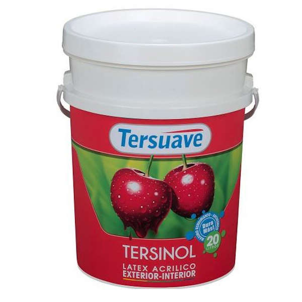 Balde de látex Tersinol interior/exterior blanco Tersuave de 20 litros