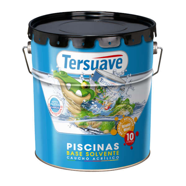 Pintura para piscina Tersuave base solvente de 10 litros