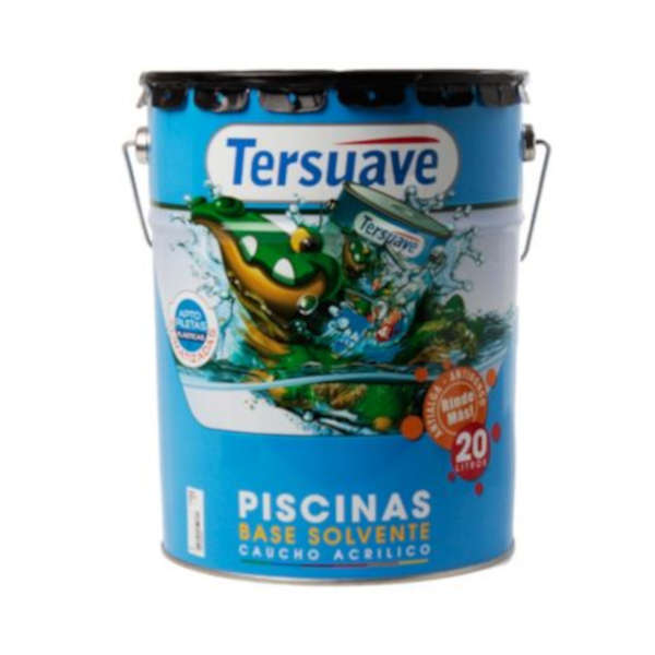 Pintura para piscina Tersuave caucho acrílico de 20 litros