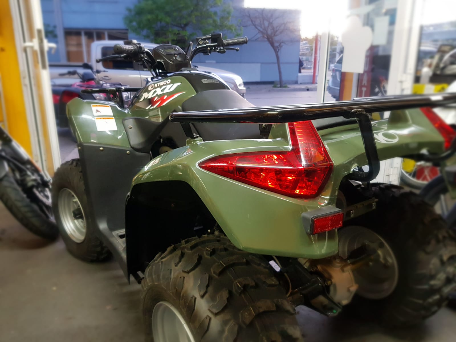 Cuatriciclo Kymco MXU en el taller de GAB Motors
