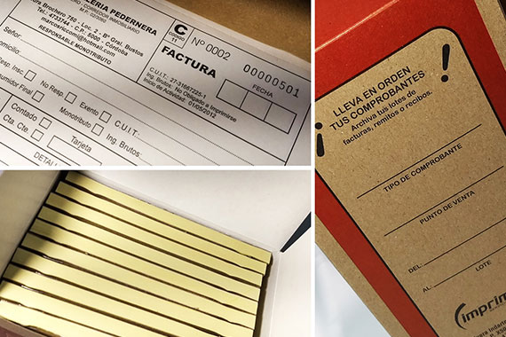 Talonarios de facturas impresos por Gráfica Imprimiendo