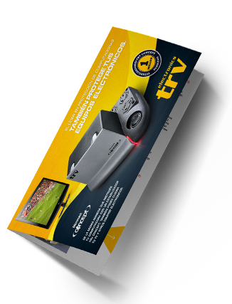 Folleto tríptico impreso por Gráfica Musumeci para un cliente industrial, con acabado en offset