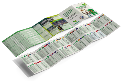 Pieza promocional plegable tipo fixture impresa a color por Gráfica Musumeci