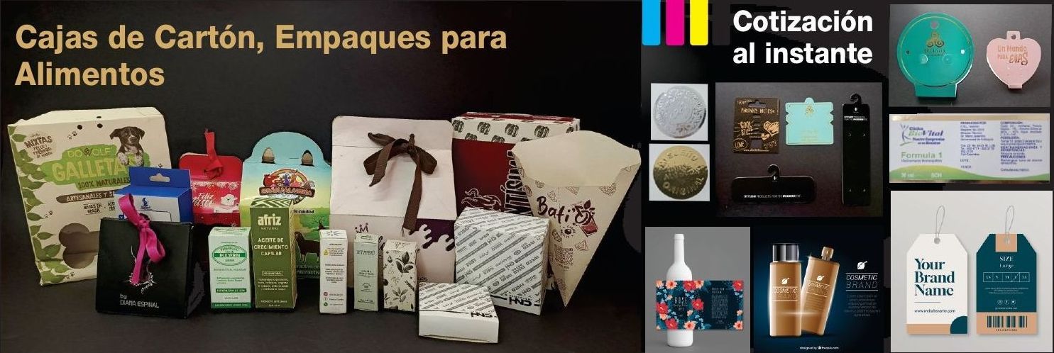 Cajas de cartón y empaques para alimentos producidos por Arte Clásico