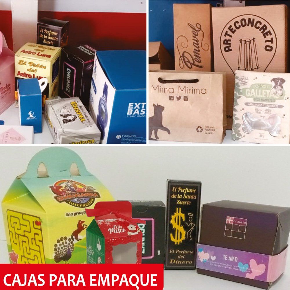 Cajas de empaque para productos y perfumería con diseño personalizado