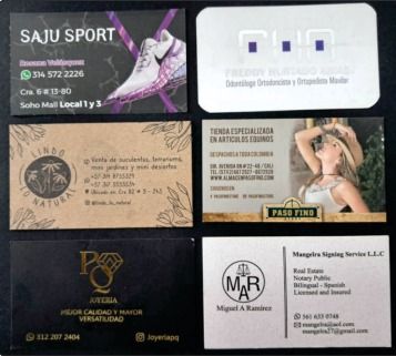 Tarjetas de presentación a full color impresas por Arte Clásico