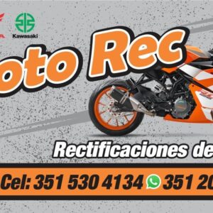 Flyer publicitario para taller de motos impreso por Maxigráfica