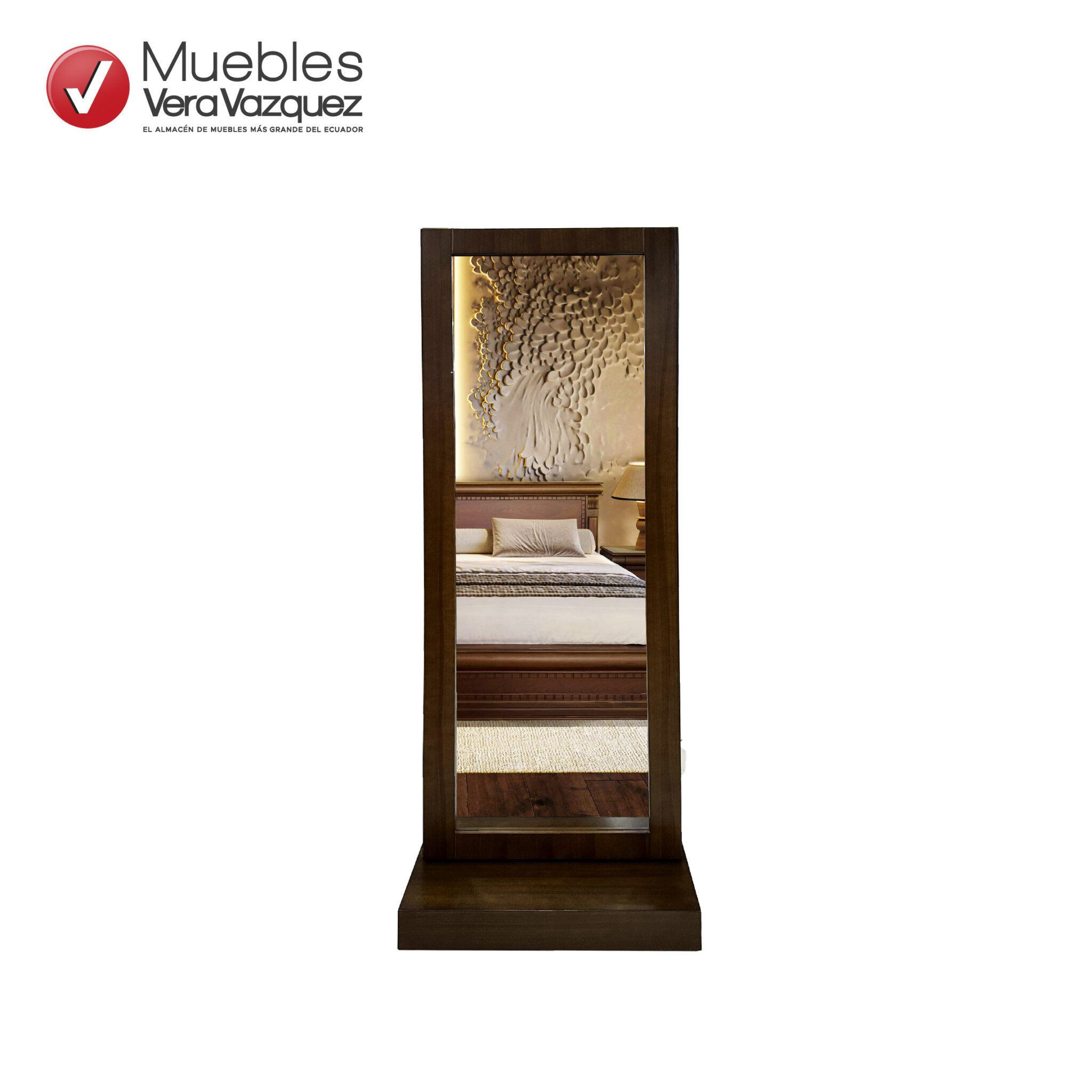 Espejo Vestidor Palermo de Muebles Vera Vázquez, mueble de madera con espejo de cuerpo entero fabricado a medida