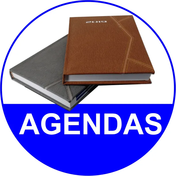 Agendas personalizadas en distintos colores impresas por Ofimax
