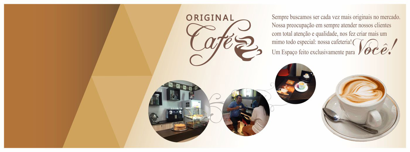 Balcão do Original Café, espaço de espera dentro da gráfica