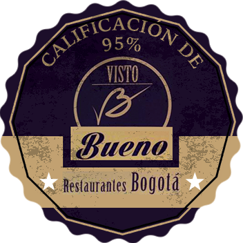 Sello Calificación de 95%, Bueno — Restaurantes Bogotá