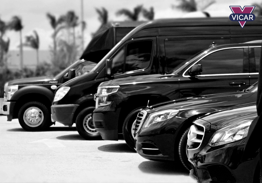 Frota de veículos executivos e blindados atendidos pela VICAR